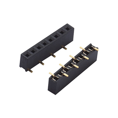 Single Row Smt Female Header Connector Straight 40p 1.27 / 2.0 / 2.54mm Pitch