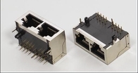 1X2 Port Rj45 Jack Connector 8P8C Integrated Magnetic Modular Magjack