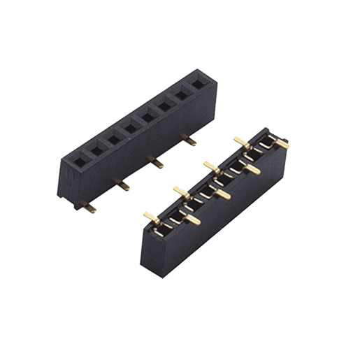 Single Row Smt Female Header Connector Straight 40p 1.27 / 2.0 / 2.54mm Pitch