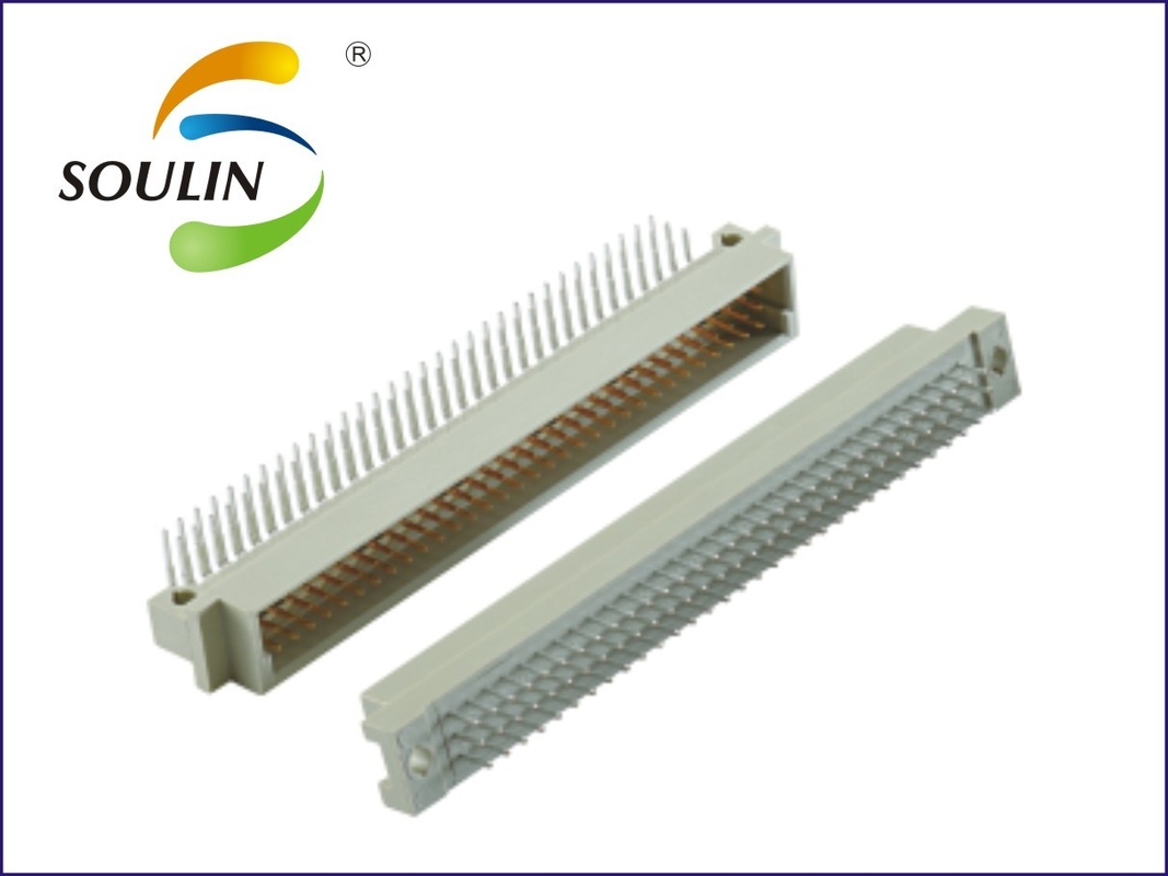 Industrial Din 41612 Connector 2.54mm Pitch Three Row For Board To Board