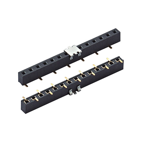 Single Row Smt Female Header Connector Straight 40p 1.27 / 2.0 / 2.54mm Pitch